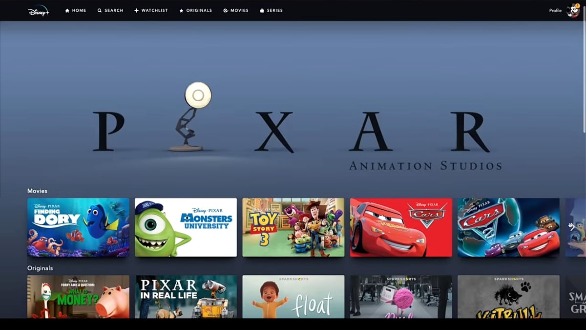 Produkce Pixar v Disney+