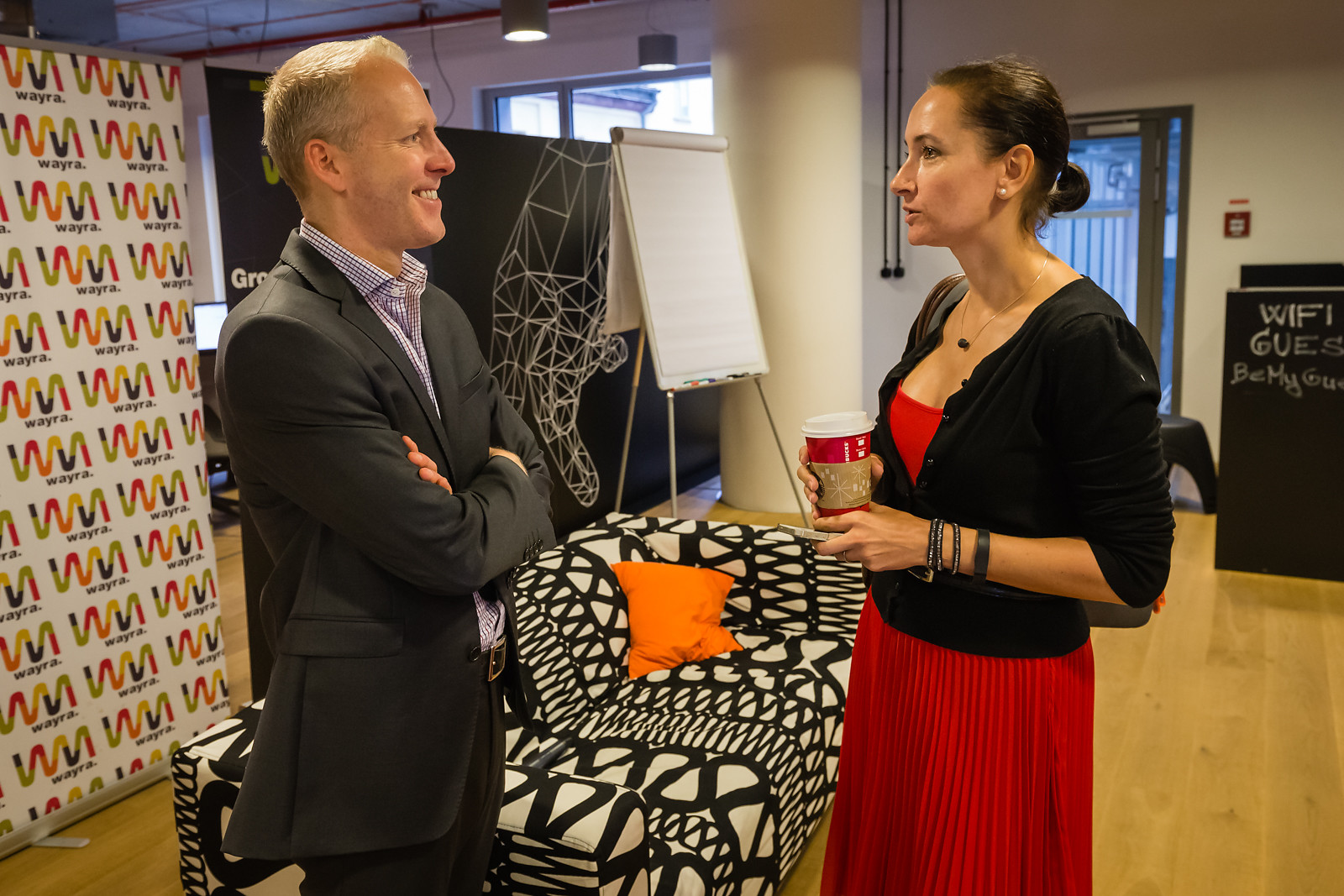 Steve si ochotně promluvil s každým zájemcem