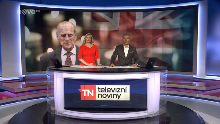 Takto vypadalo vysílání ve skutečném studiu.