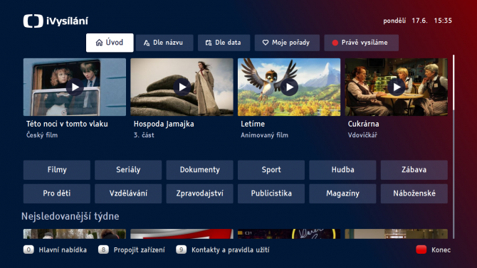 iVysílání v HbbTV