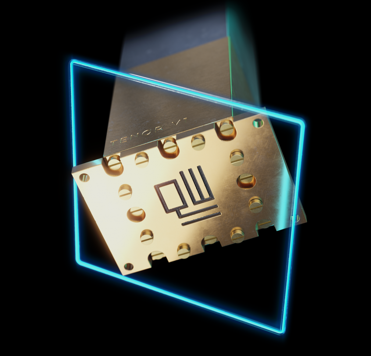 3D supravodivý kvantový procesor QuantWare Tenor s 64 qubity