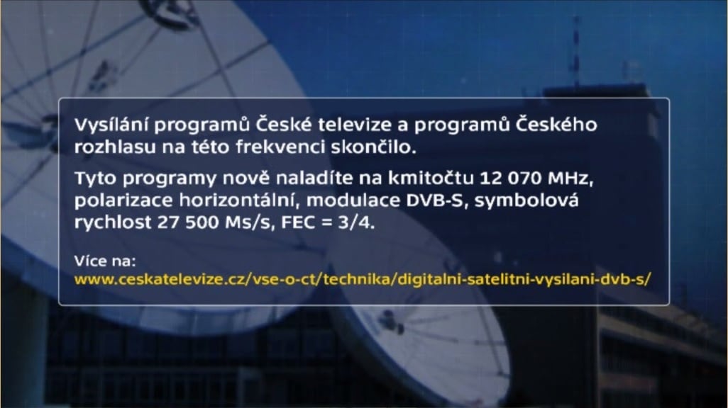 Vypnutí frekvence 12 525