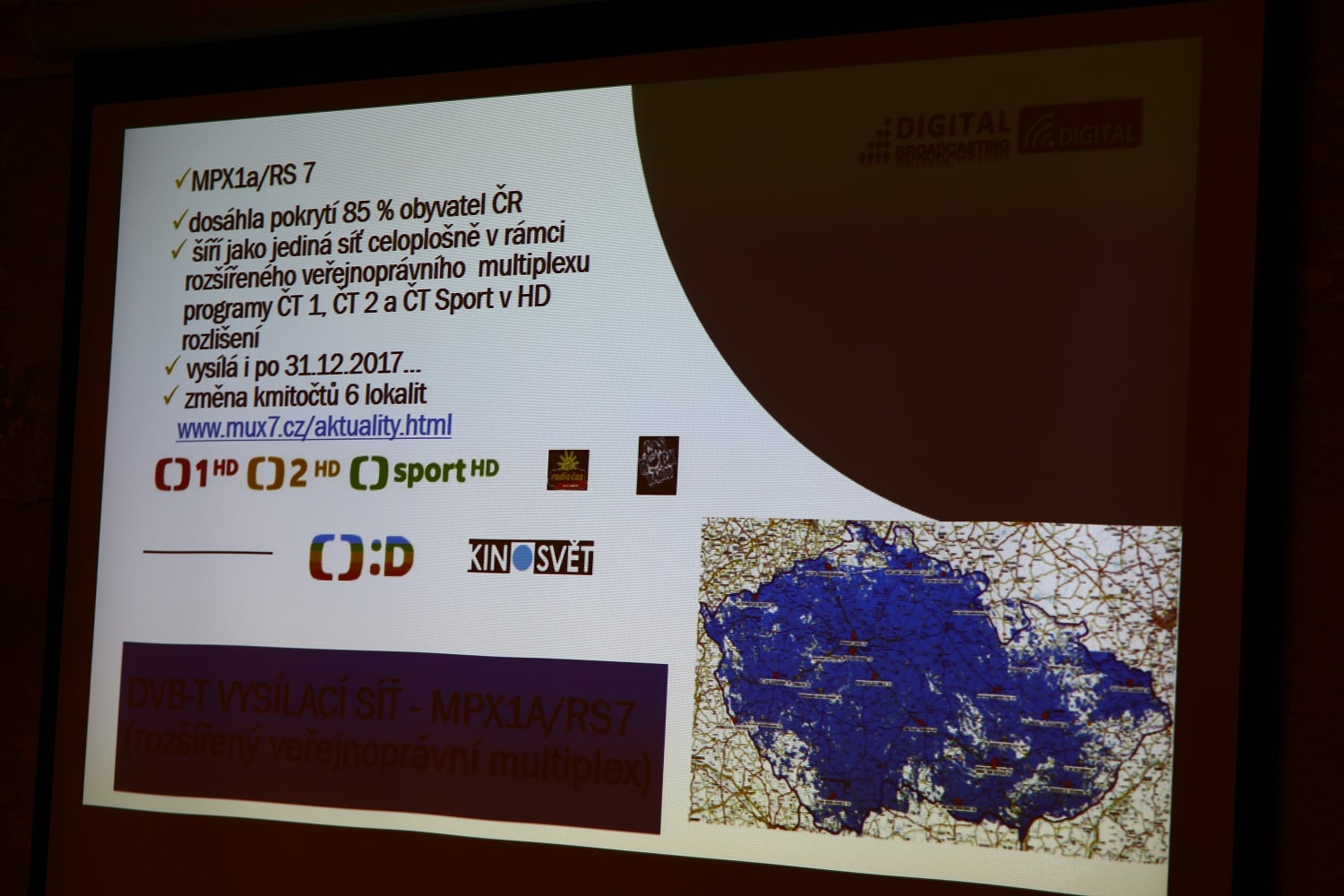 Prezentace Digital Broadcasting pro leden 2018