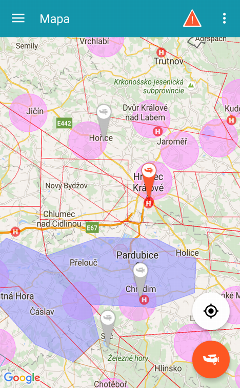 Mobilní aplikace MAIA, která funguje pro piloty dronů v Česku více jak dva roky