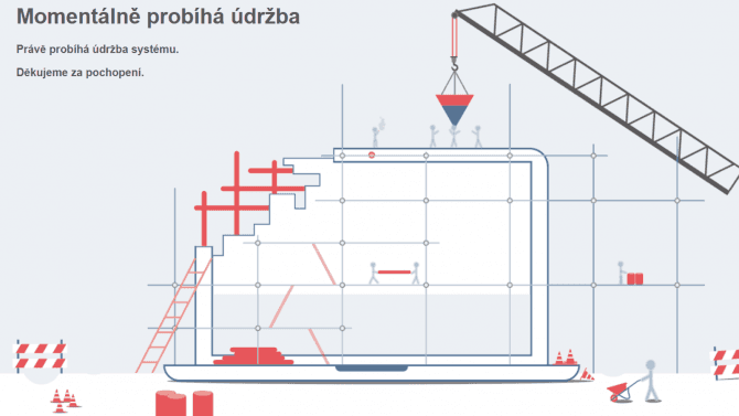 E-government - obchodní rejstřík - výpadek