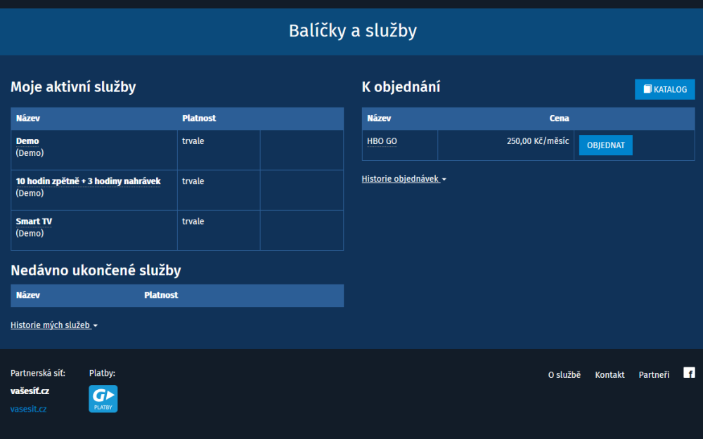 Dnes, tedy v sobotu 23. 1., se už HBO Go v nabídce TV balíčků objevilo, ale zase zmizely ty původní...