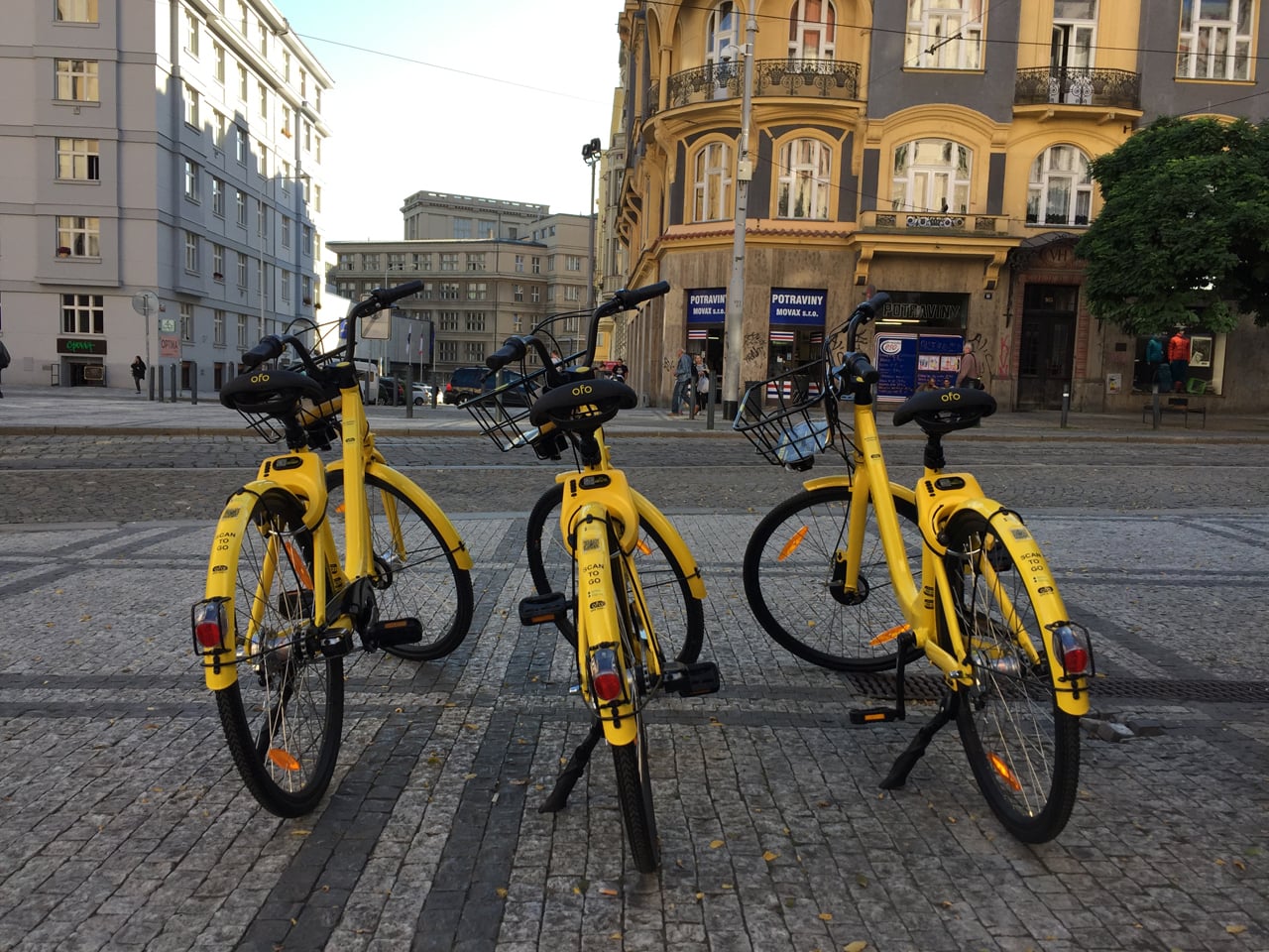 Čínská kola ofo startují v Praze
