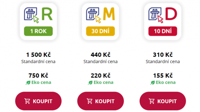 Elektronická dálniční známka - edalnice.cz