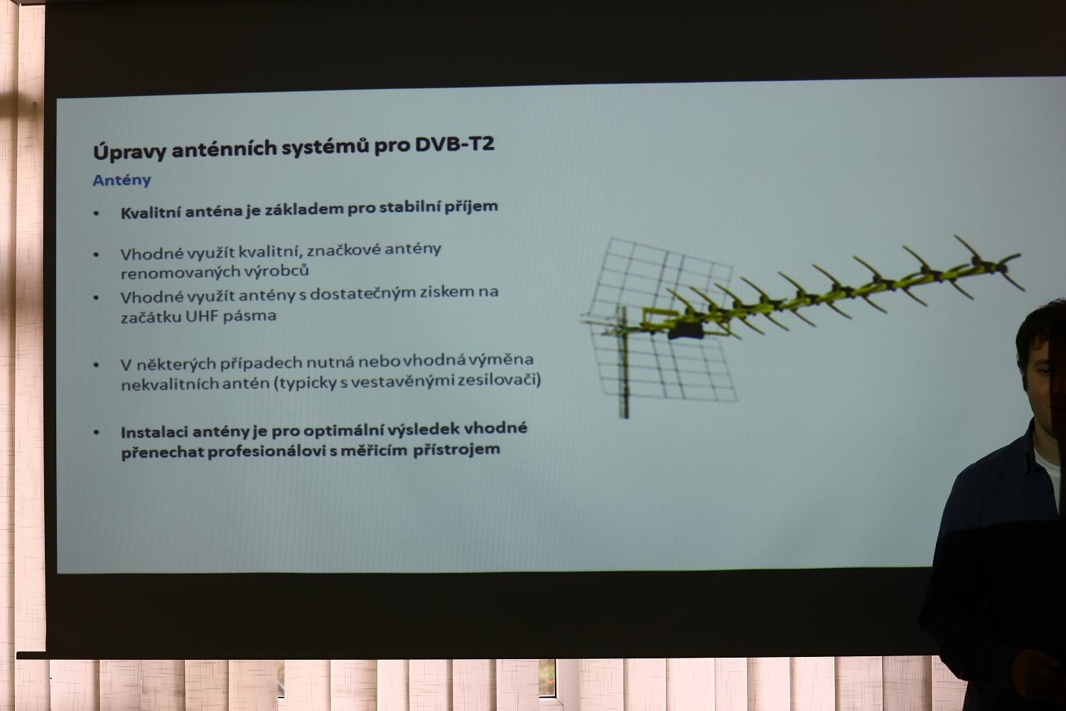 Jakub Melín na semináři Digital Broadcasting