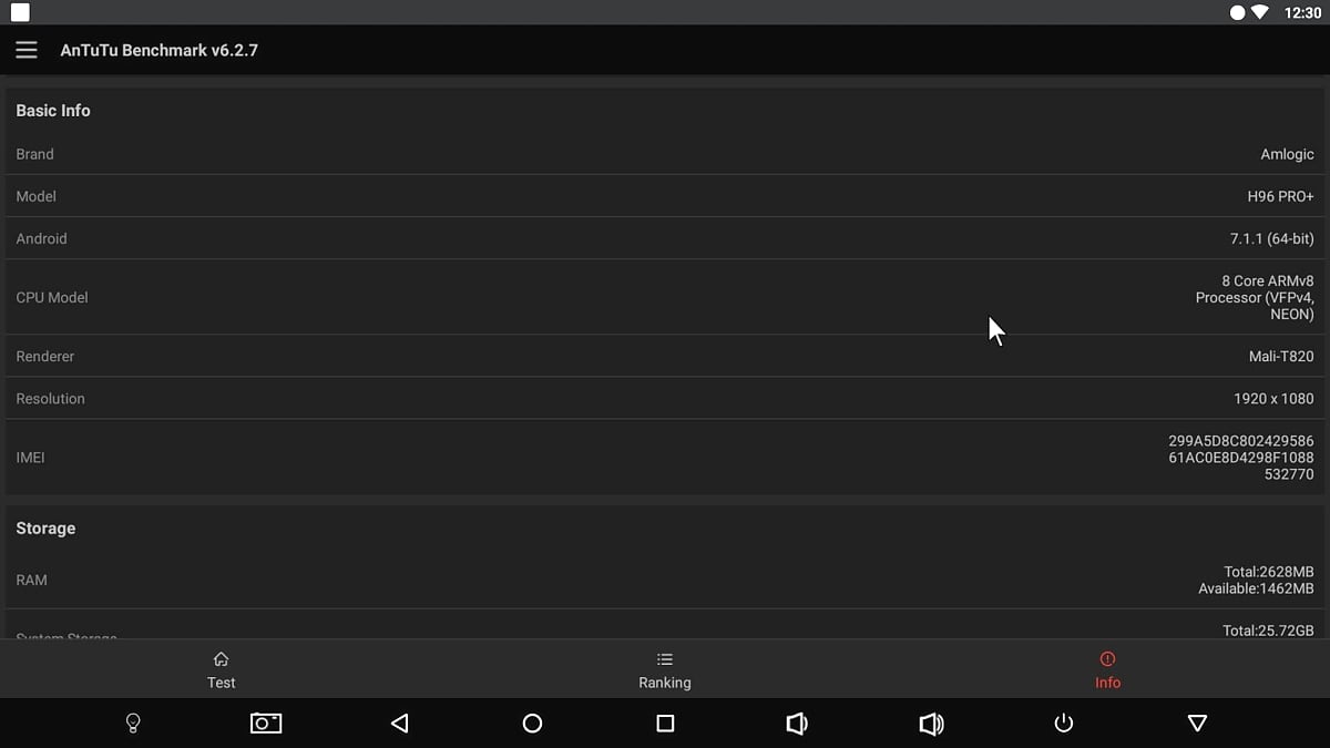 Generický H 96 Pro + - léto 2017 / 3-32 / Android 7.1.1