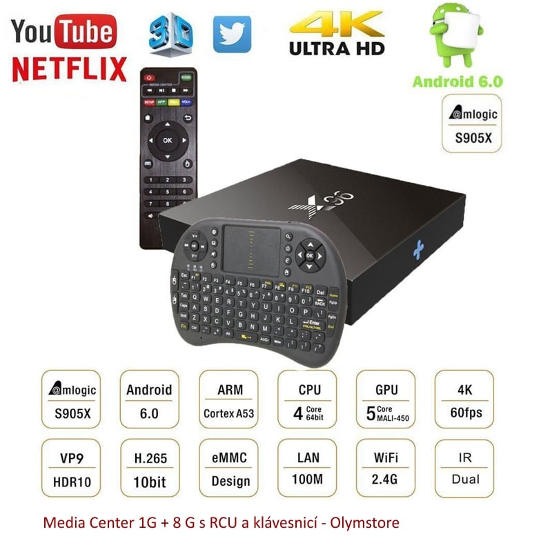 Galerie set-top boxu s klávesnicí