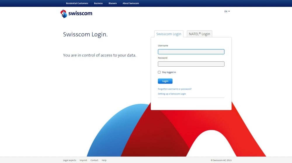 Swisscom TV Air - nastavení služby