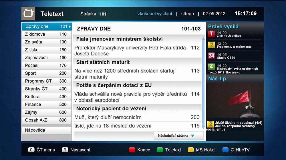 HbbTV - ČT