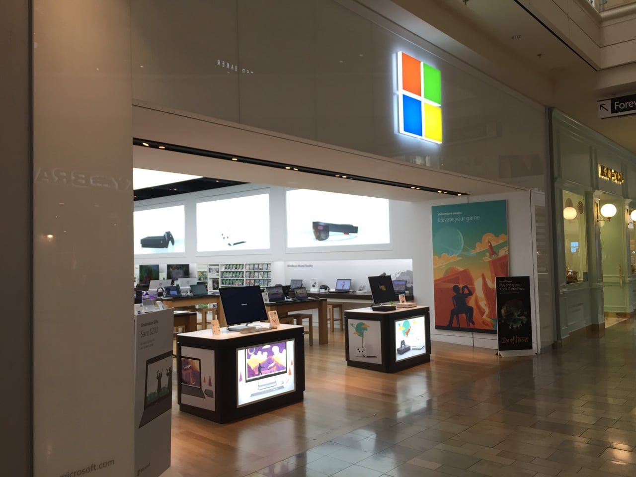 Jak vypadá obchod Microsoft Store v Las Vegas