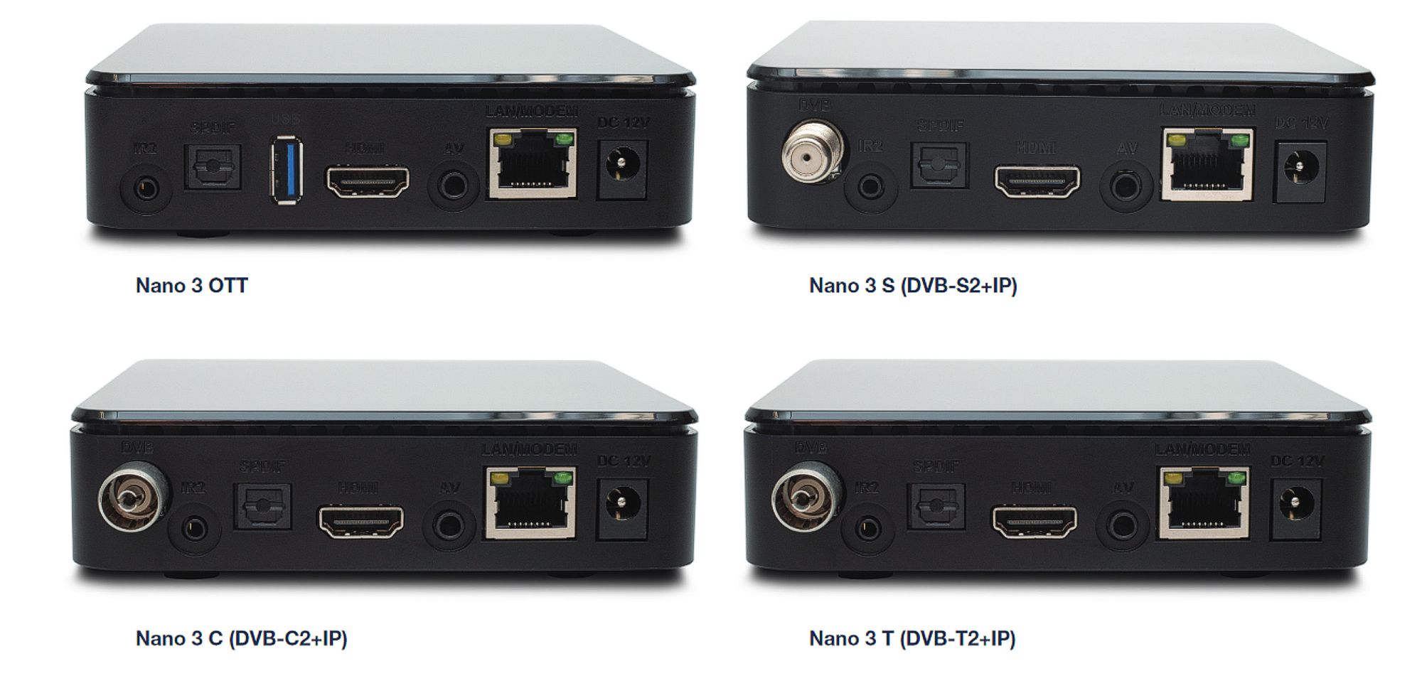 Řada Nano 3 – zadní panel