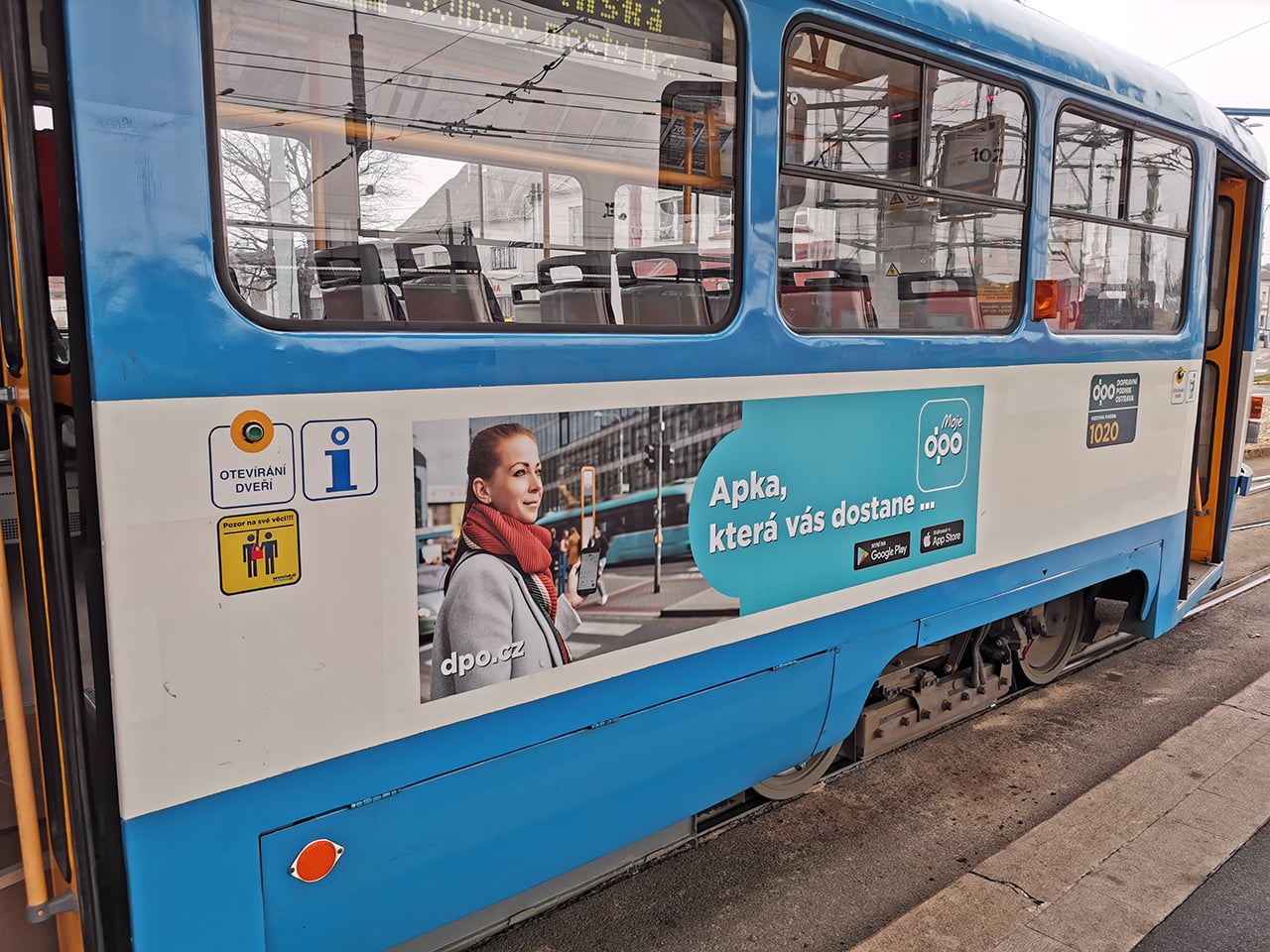 Mobilní aplikace MojeDPO od Dopravního podniku Ostrava