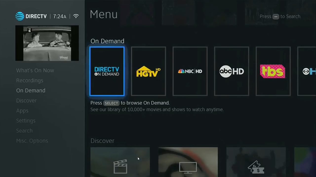 DIRECTV On Demand a Smart Search 1/2