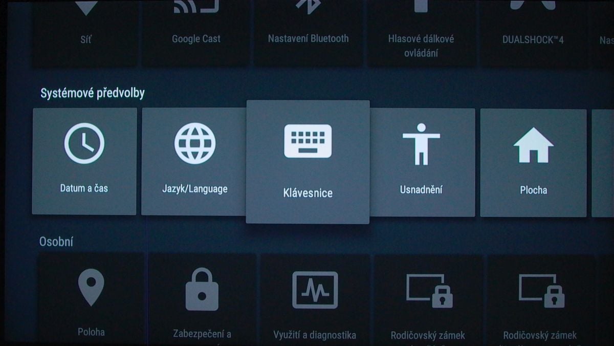 Sony KD-55XD8005 – nastavení