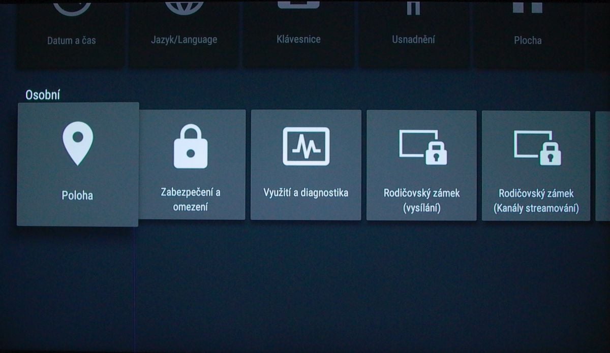 Sony KD-55XD8005 – nastavení