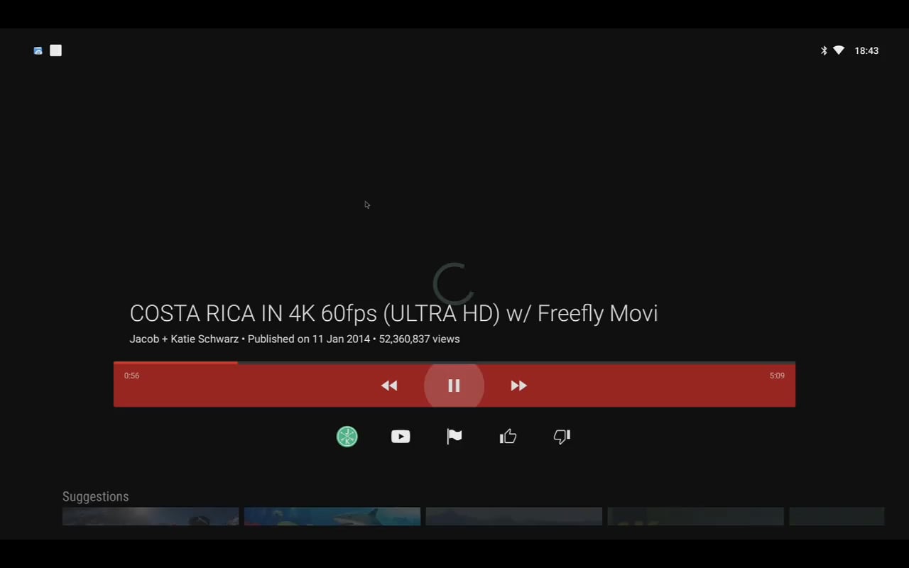 YouTube – přehrávání videa 4K a 1080p