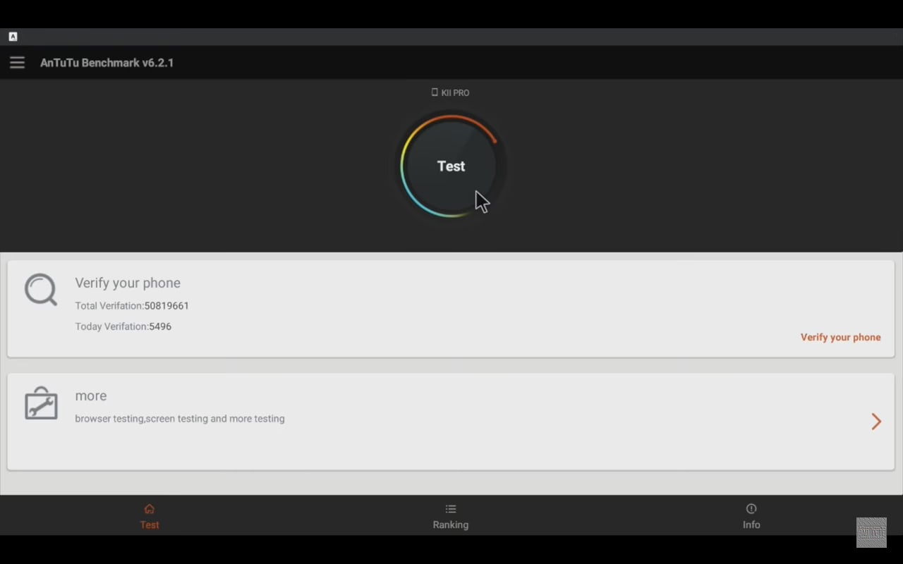 Benchmark AnTuTu v 6.2.1