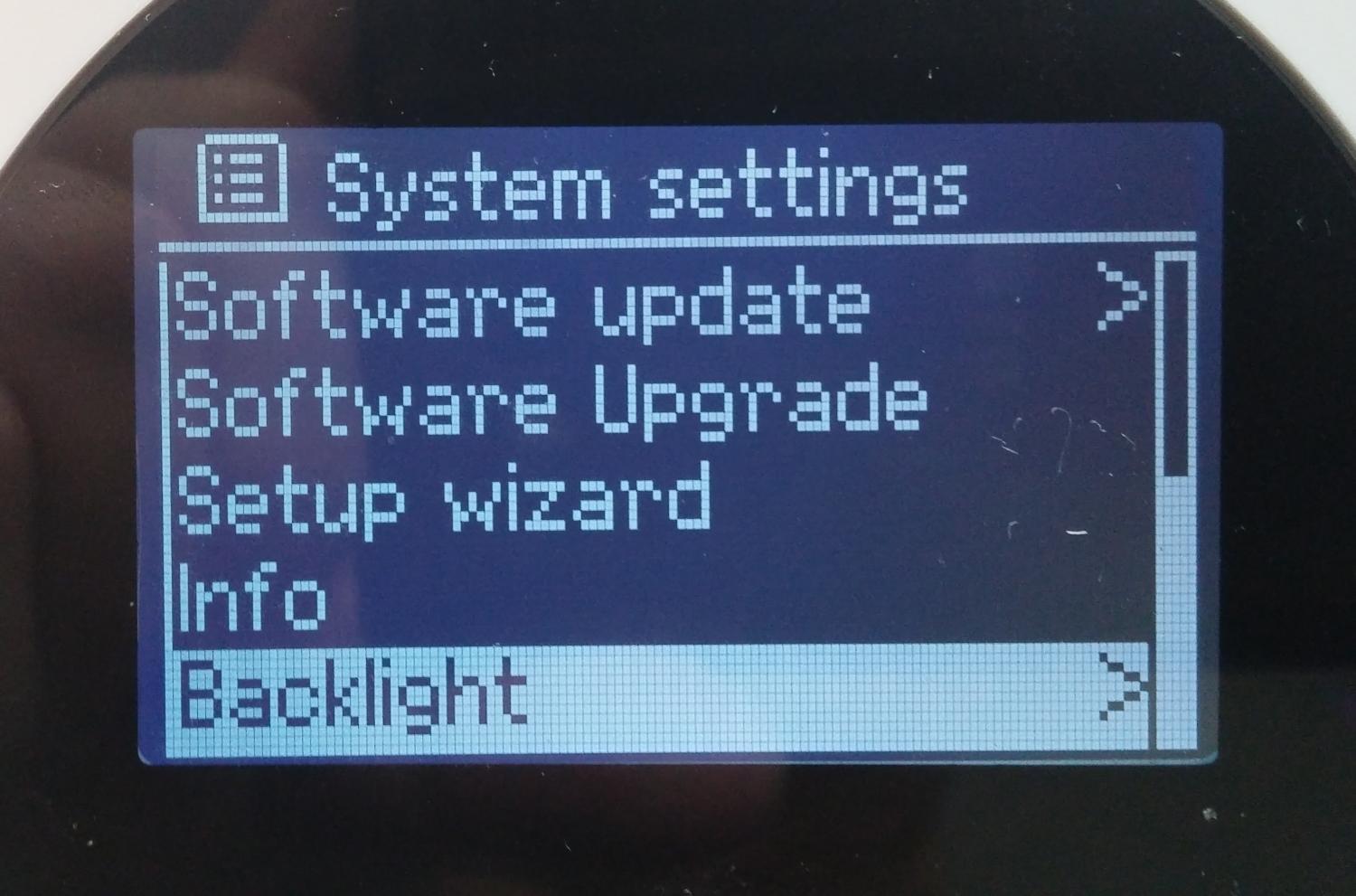 Philips AE8000 - DAB menu