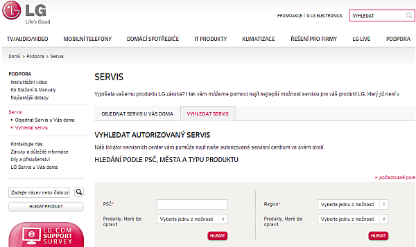 servis LG