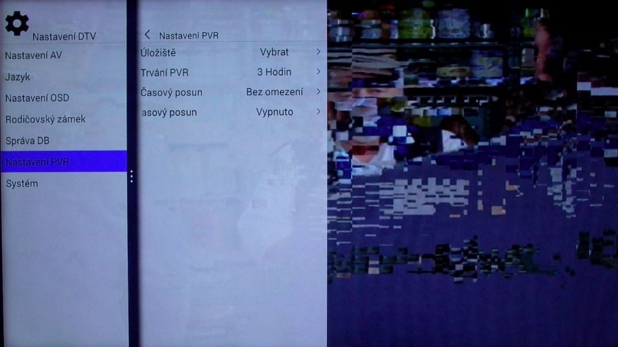 Nastavení nahrávání a funkce TimeShift.