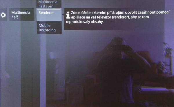 Na funkci Render pro napojení mobilu jako dalšího disku vidíte lehce polomatnou obrazovku, resp. její krycí sklo.