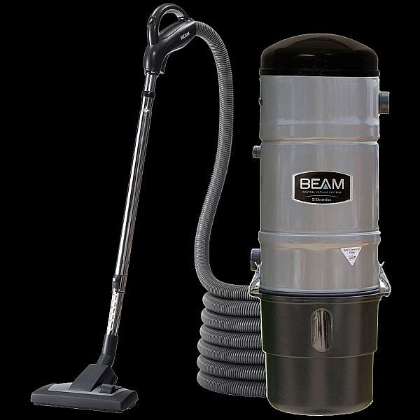 Centrální jednotka Beam Mundo patří k těm, které podle výrobce nabízejí vysoký poměr cena/výkon. Za verzi Mundo 265 zaplatíte 15.700 Kč. Sběrná nádoba naspodu má okénko, kterým snadno zkontrolujete stav, po pravé straně nahoře vidíte otvor na který se napojuje výfukové potrubí.