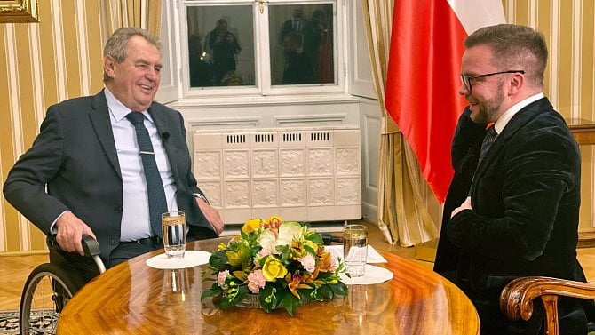 Luboš Procházka s prezidentem Milošem Zemanem