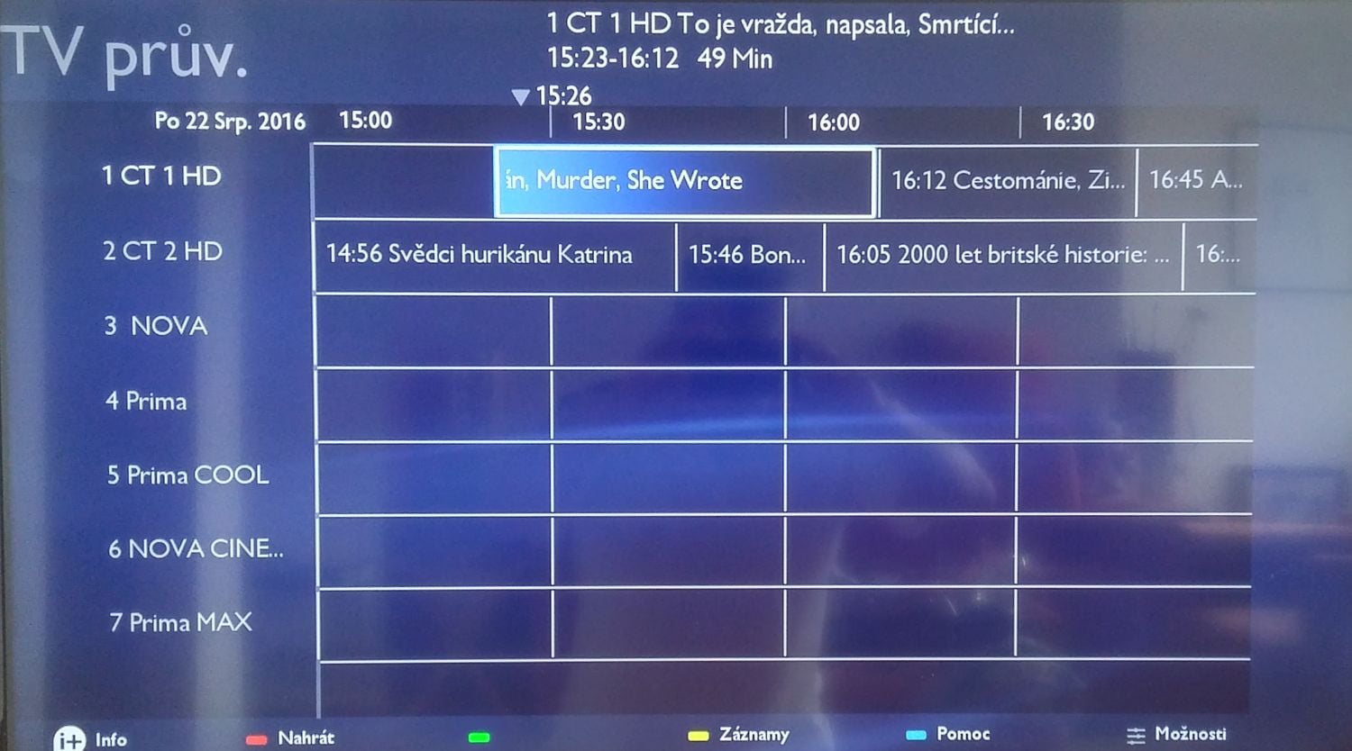 Philips 40PFT4201 - EPG