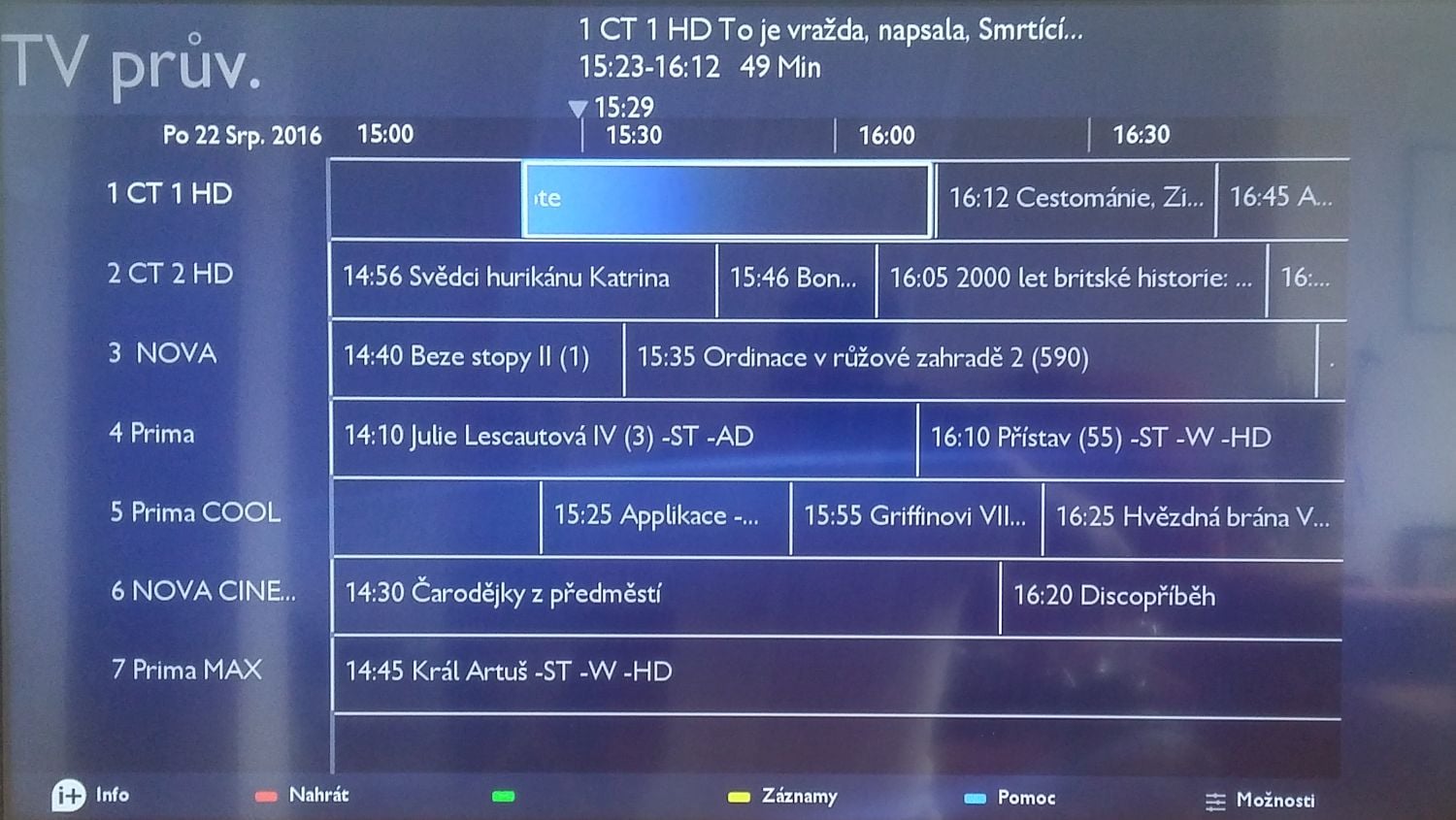 Philips 40PFT4201 - EPG