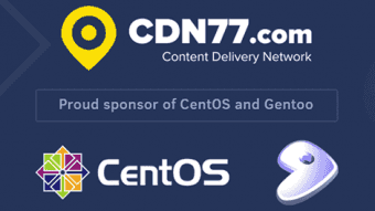 Spolupráce CDN77 s CentOS a Gentoo.