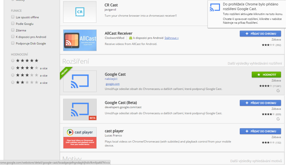 Google Chromcast- instalace PC a Voyo