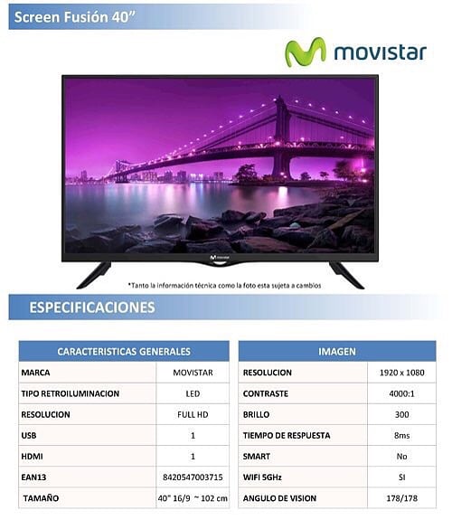 Movistar Screen fusion
