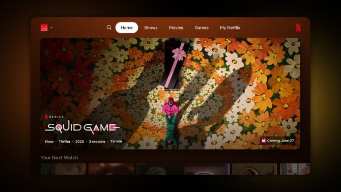 Redesign televizní aplikace Netflixu (2025)