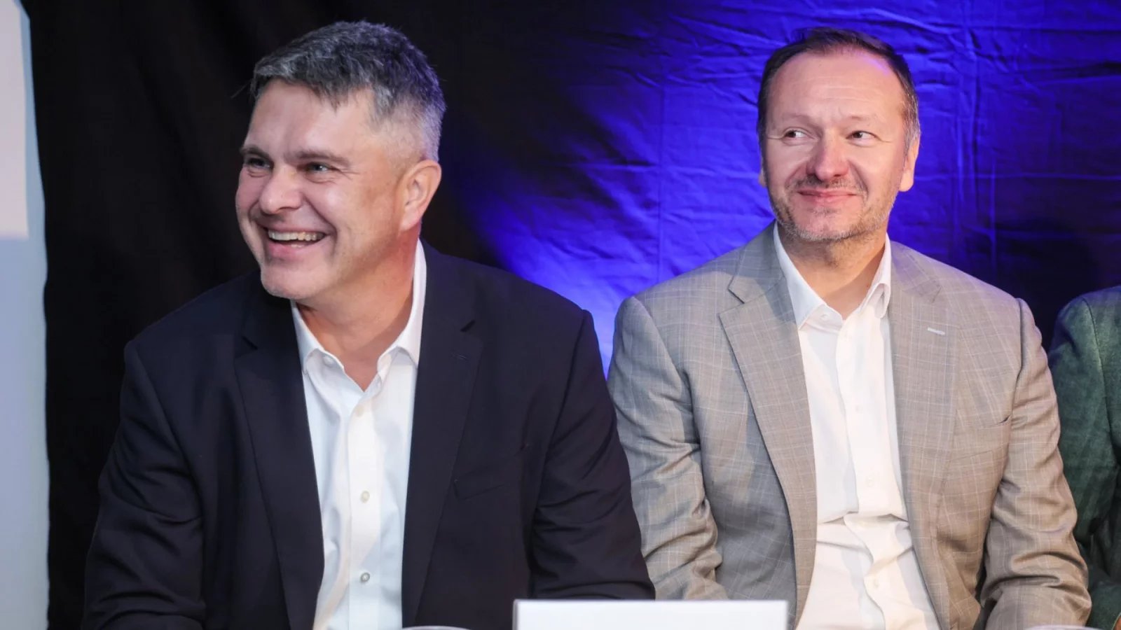 Marek Singer (TV Prima) a Daniel Grunt (TV Nova)