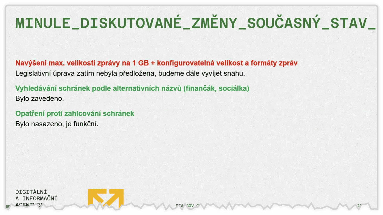 veřejná konzultace k datovým schránkám