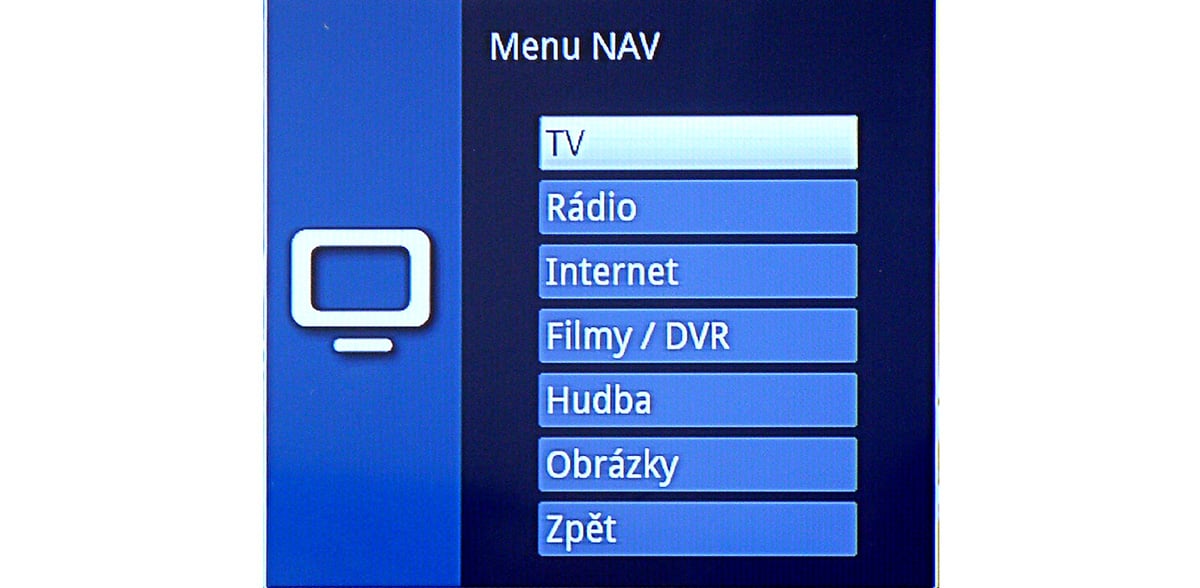 Navigátor (NAV), je nejdůležitější rozcestník.