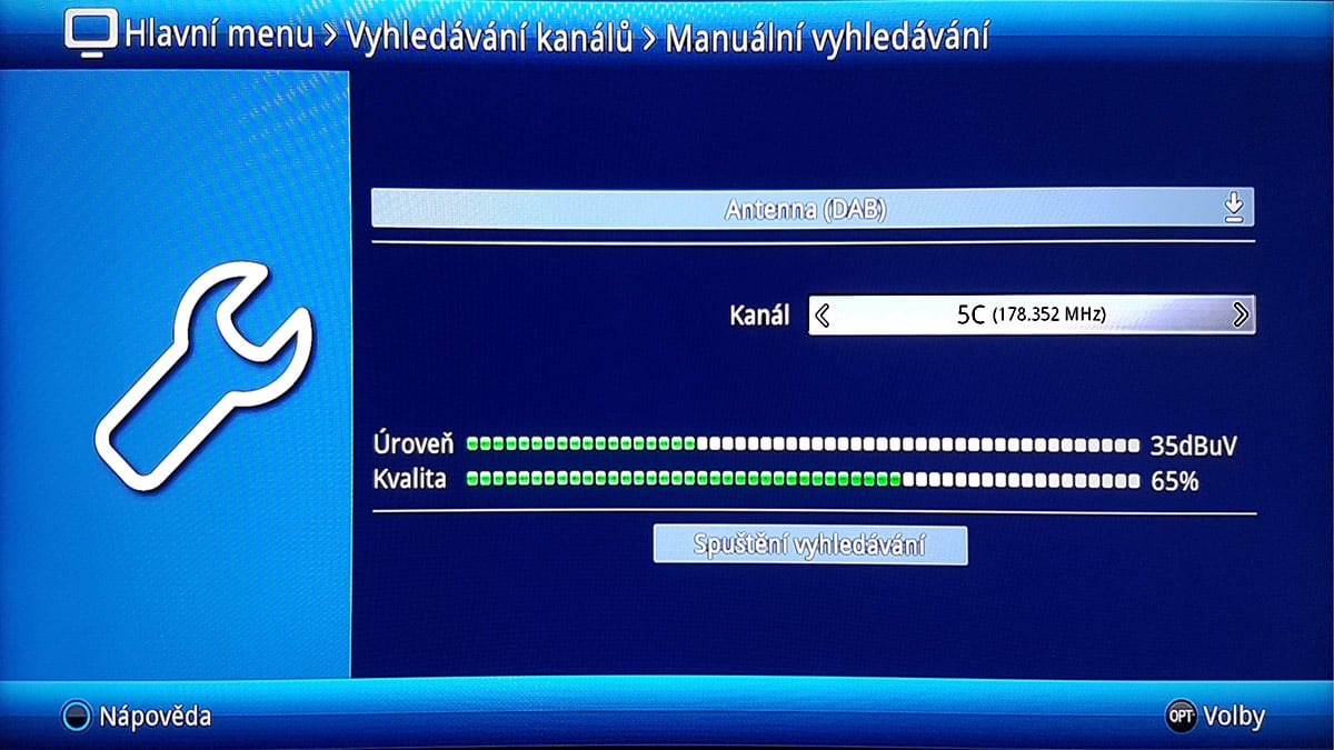 TechniSat DigiPal DAB+ - příjem z Německa