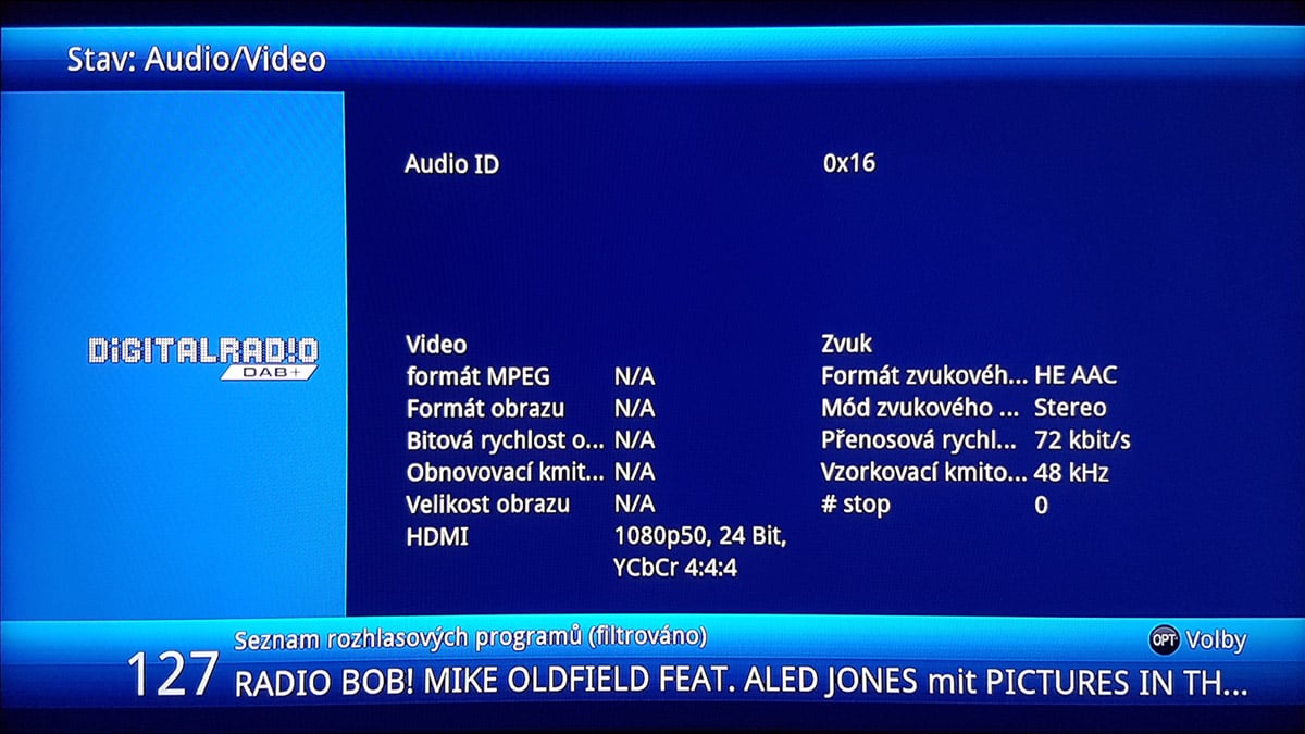 TechniSat DigiPal DAB+ - příjem z Německa