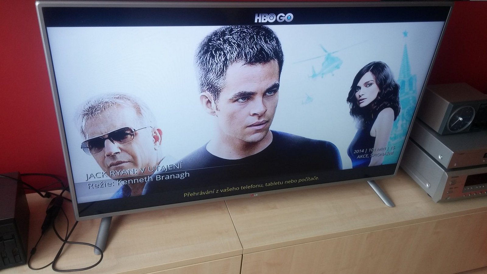 Prostředí HBO GO pro streamovací zařízení Chromecast od Googlu