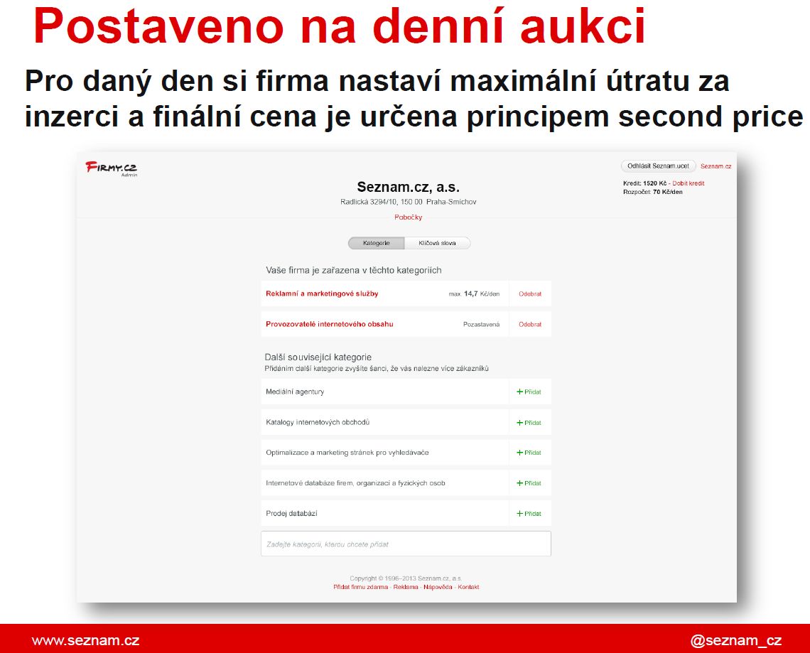 Pro firmy bude k dispozici přehledné rozhraní.