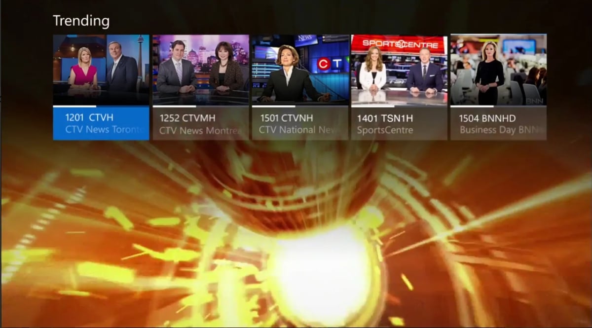 Položky Trending, Restart a přehrávání služby Bell Fibe