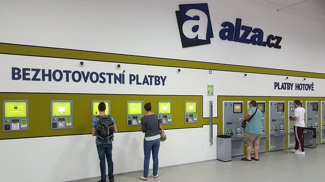 Alza.cz - showroom - platby
