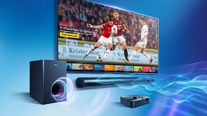 O2 TV se soundbarem TCL