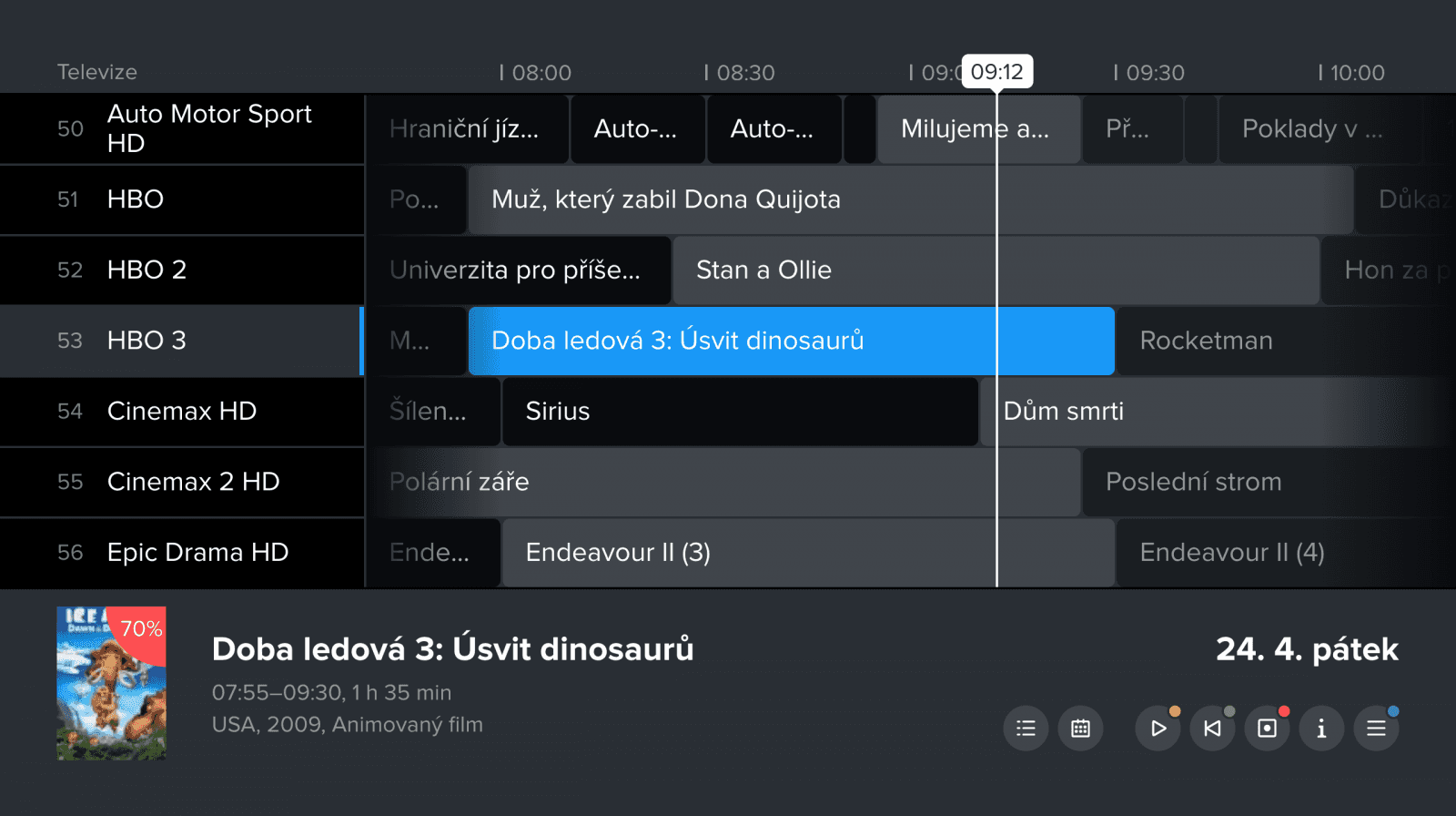 Aplikace Telly pro televizory LG