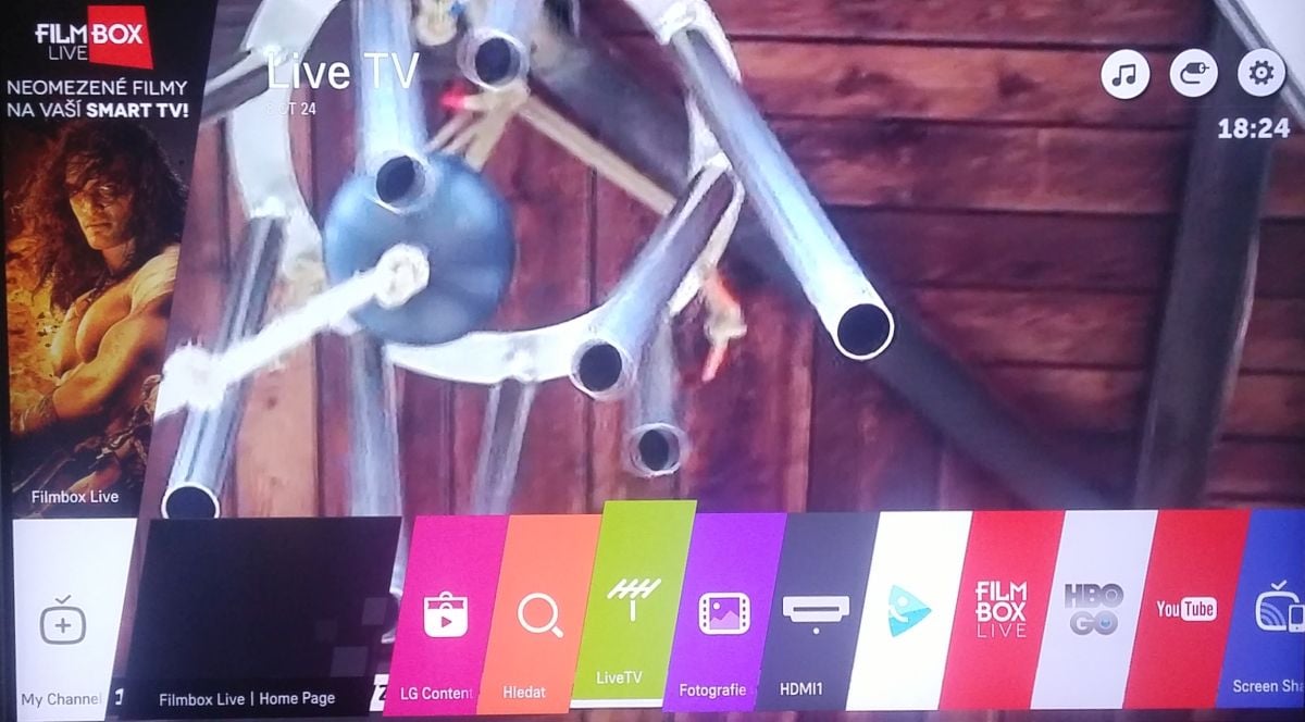 LG 55UH750V - Smart TV - lišta
