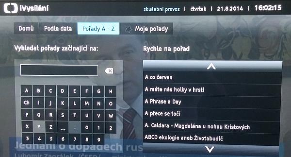 ČT iVysílání přes HbbTV